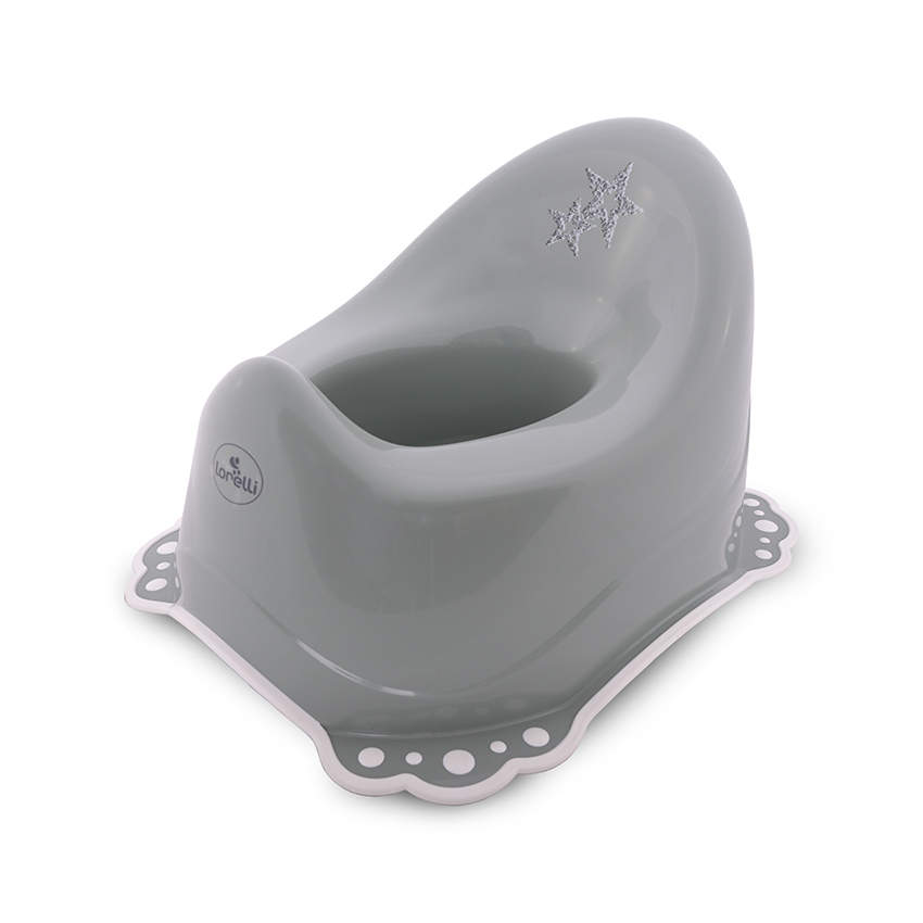 pot bébé gris stars