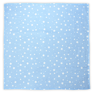 [10340092305] couverture muslin aquatic 80*80