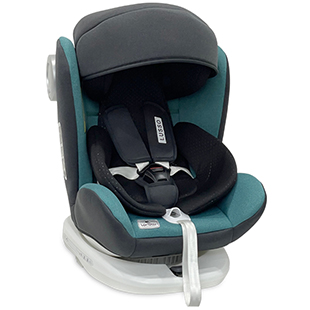 siège auto lusso bleu turquoise