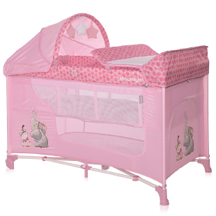 lit parapluie moonlight 2 niveau rose