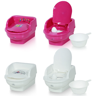 pot bébé assise bleu