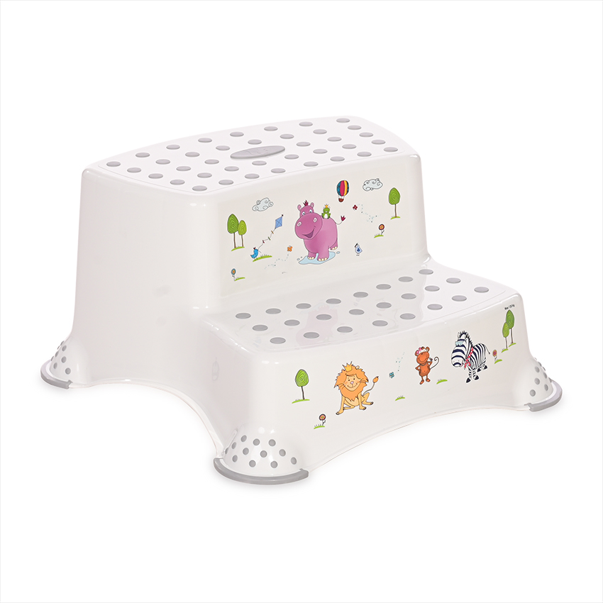 [10130550092] escalier 2 marche blanc