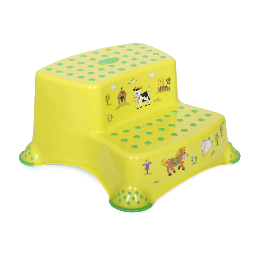 escalier 2 marche vert