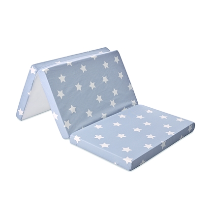 matelas pliable bleu