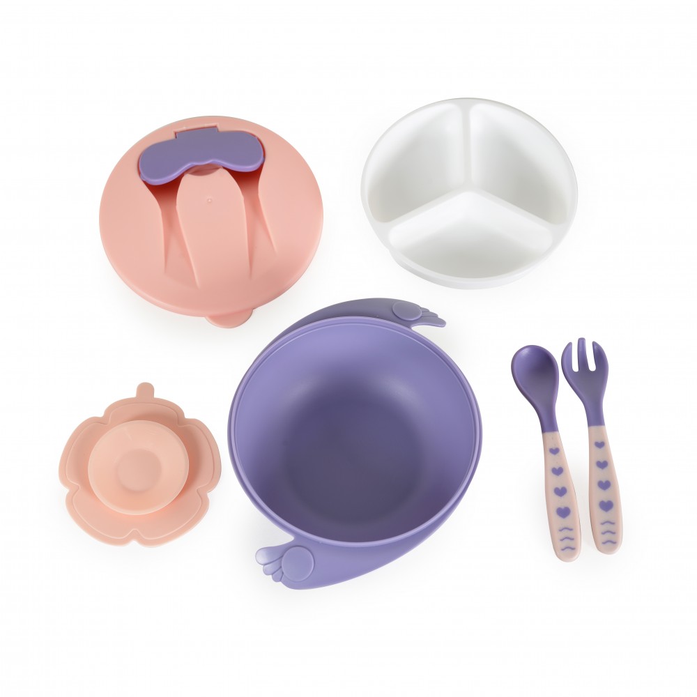 Bolle 3 compartiments avec 2 cuillères