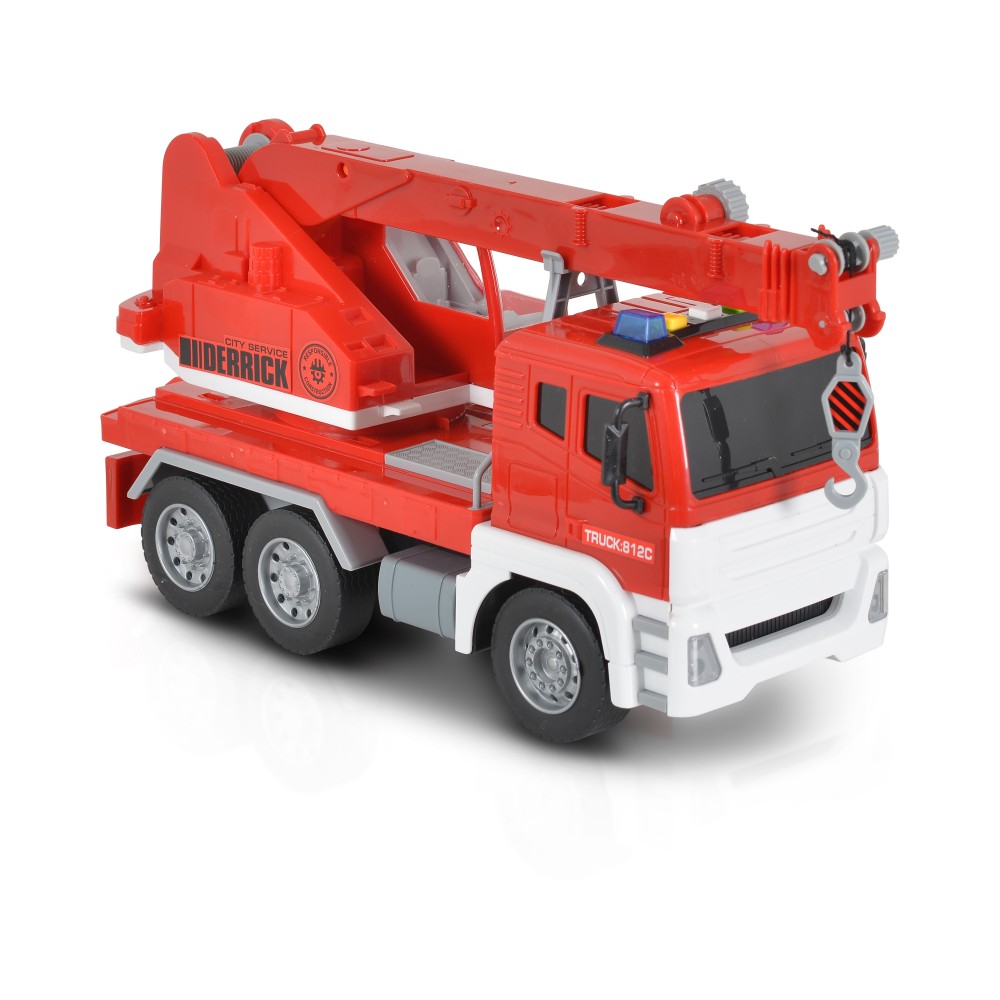 camion grue rouge Wy812C