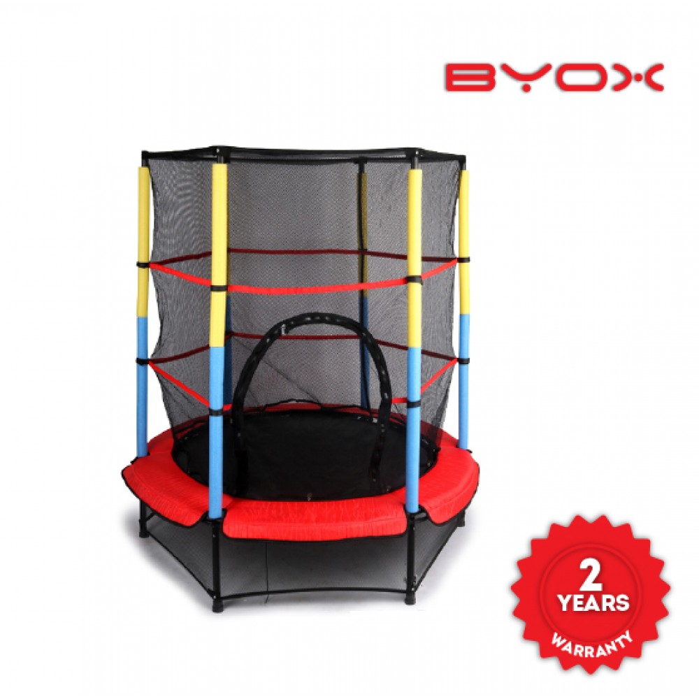 Mini Trampoline 140cm pour Enfants (3-6 ans) avec Filet de Sécurité Intégral
