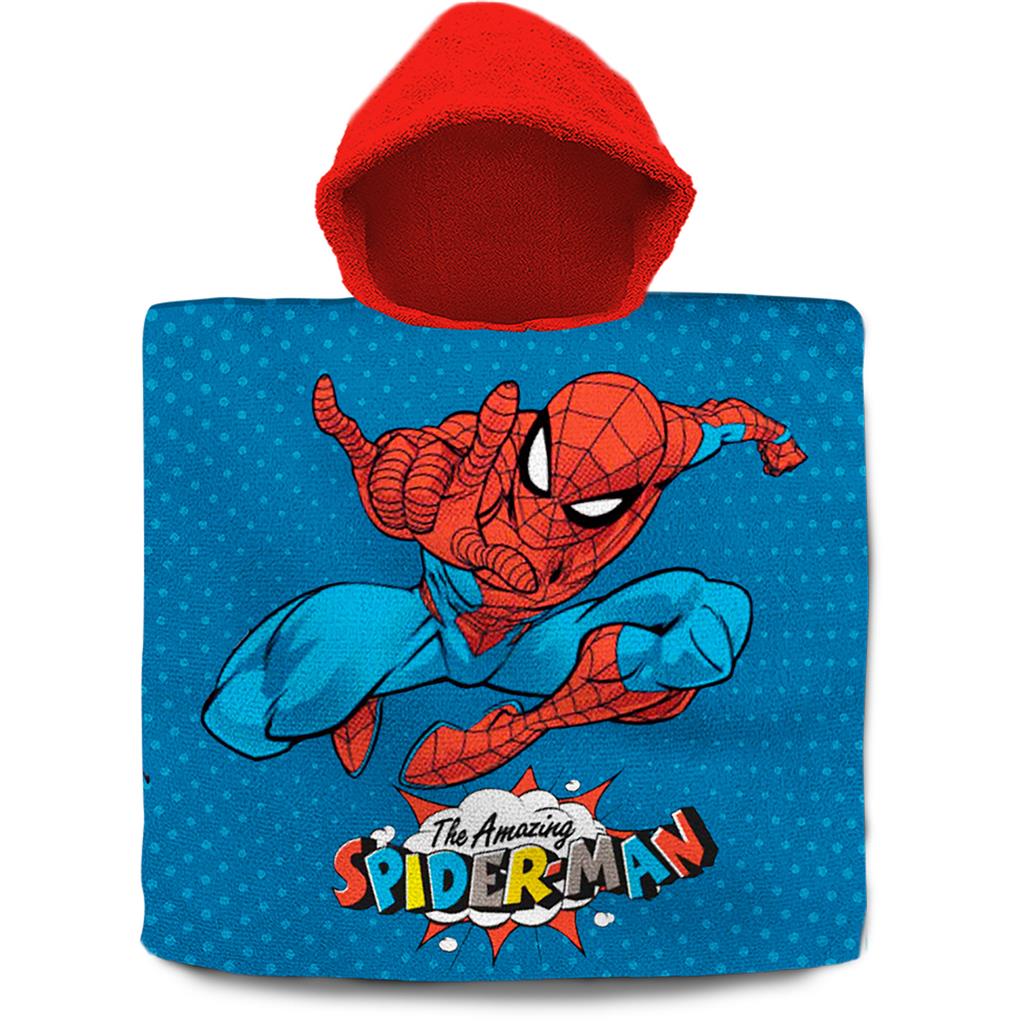 poncho de bain spiderman