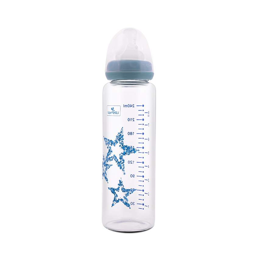 biberon anti colic 240 ml bleu