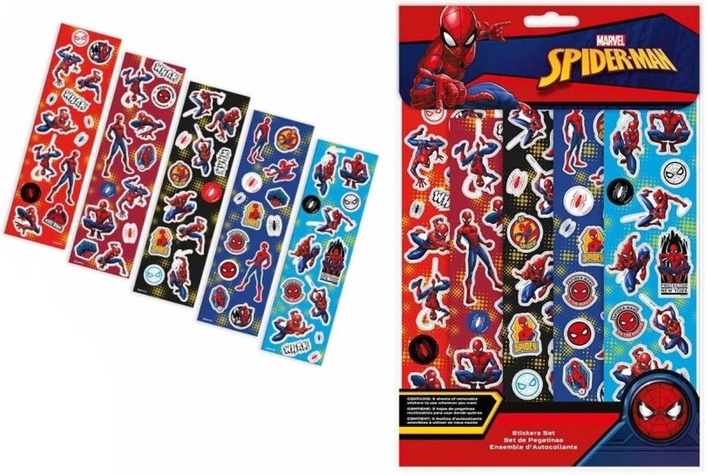 set auto collant spiderman
