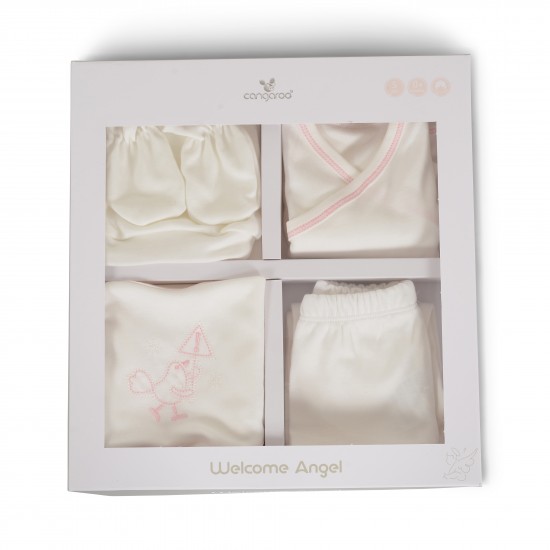 set vetement naissance rose