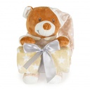 Couverture avec ourson Beige