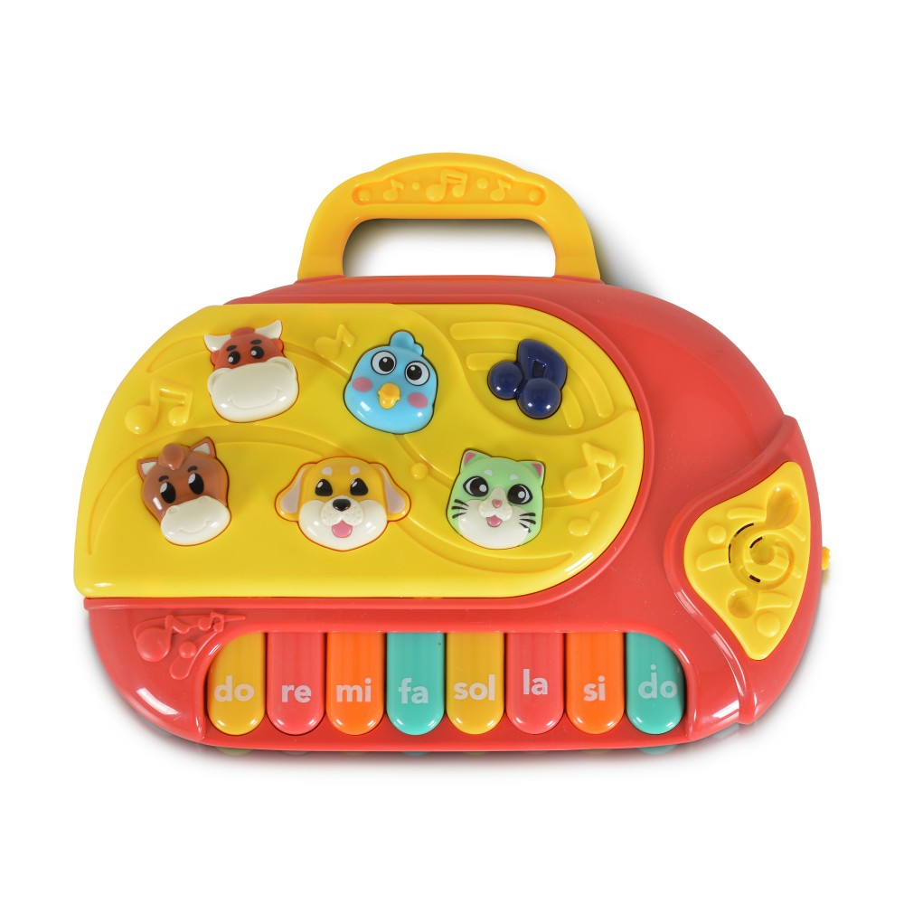 piano educatif rouge