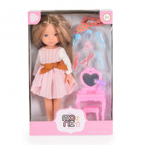 poupée 33 cm avec accessoires