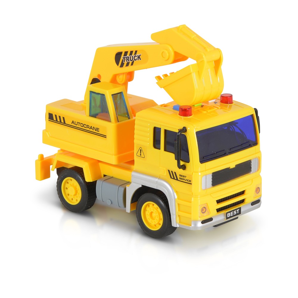 camion tractopelle avec son musical