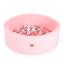 Piscine à balles rose avec 200 balles