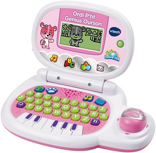 VTech - Ordi P'tit Genius Ourson Rose