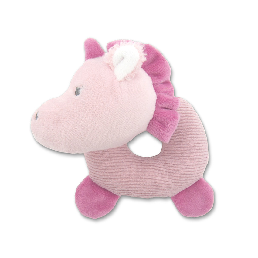 jouet d'éveil sensoriel donut unicorn rose