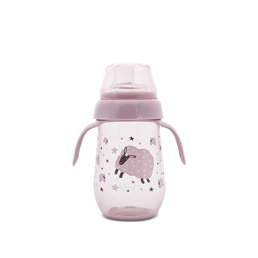 gourde 250ml avec poigner melow rose