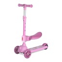 Trottinette Évolutive 2-en-1 avec Siège Pliable rose