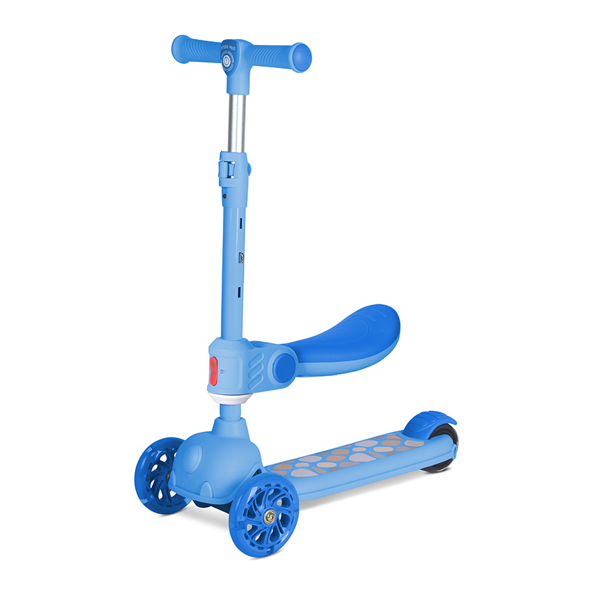 [10390240004] rottinette Évolutive 2-en-1 avec Siège Pliable bleu