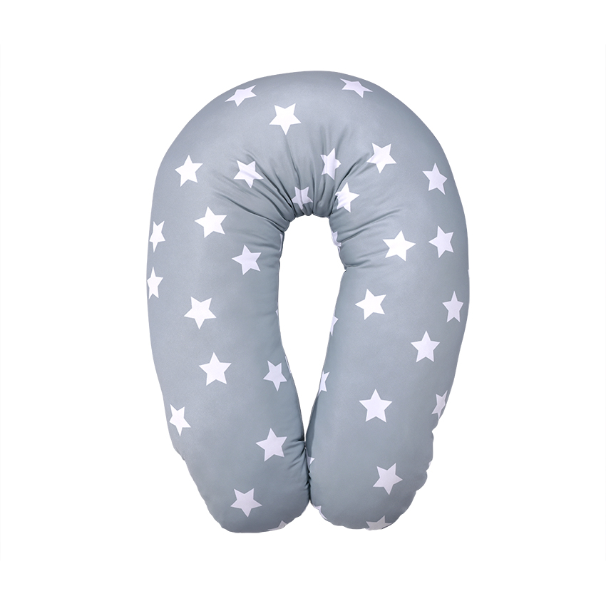 coussin d'allaitement bleu stars