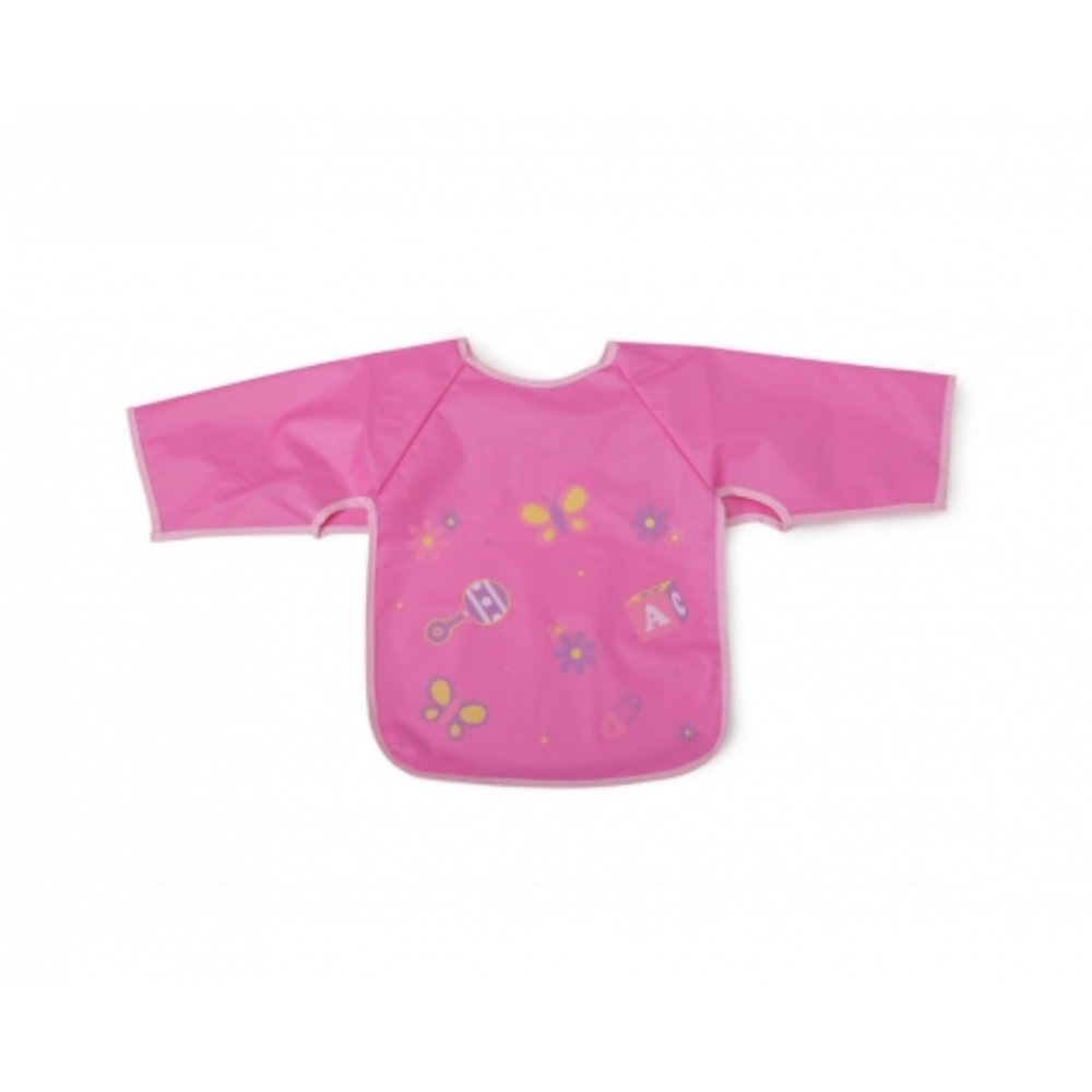 [3800146268909] Bavoir avec manche Piggy rose