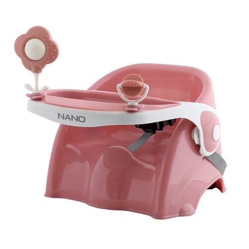 [10100350003] chaise haute nano rose