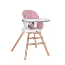 chaise haute napoli rotative rose