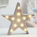 lampe led etoile gris