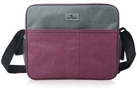 [10040080007] sac à langer rose/gris mama