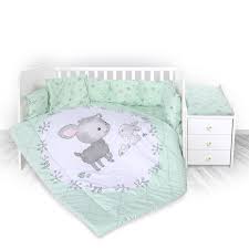 [20800144101] tour de lit lily 60/120 agneau vert