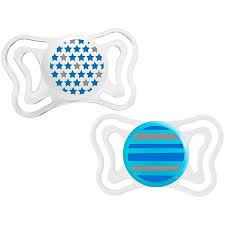 [00071033210000] SUCETTE PH.LIGHT SILICONE X2 6-16M BLEU