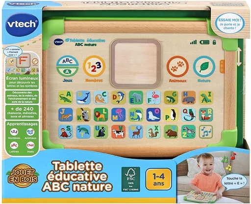 [80-613505-005] TABLETTE ABC BOIS 100% FSC