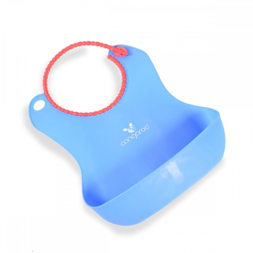 [3800146265182] bavoir silicone bleu
