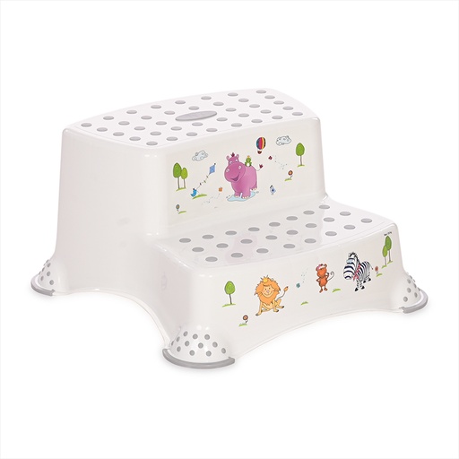 [10130550092] escalier 2 marche blanc