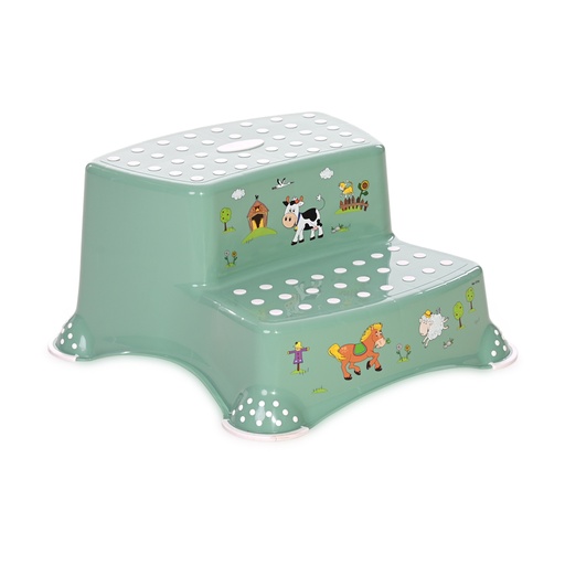 [10130550315] escalier 2 marche vert foncé