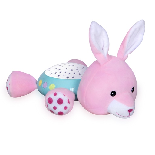 [10280140002] veilleuse lapin rose