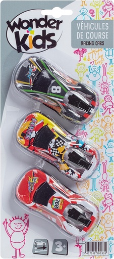 [A2300033] 3 VEHICULES STREET RACE RF AS2