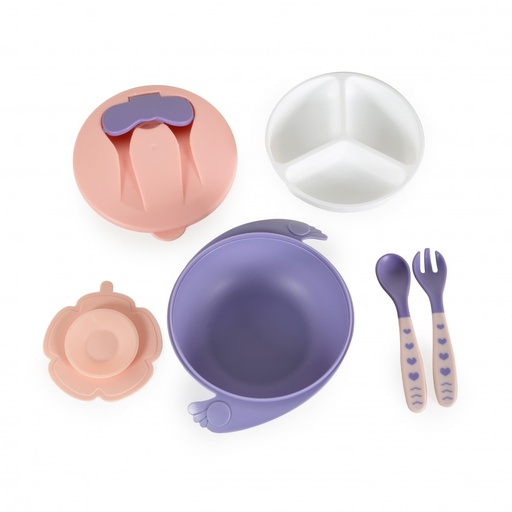 [3800146269739] Bolle 3 compartiments avec 2 cuillères