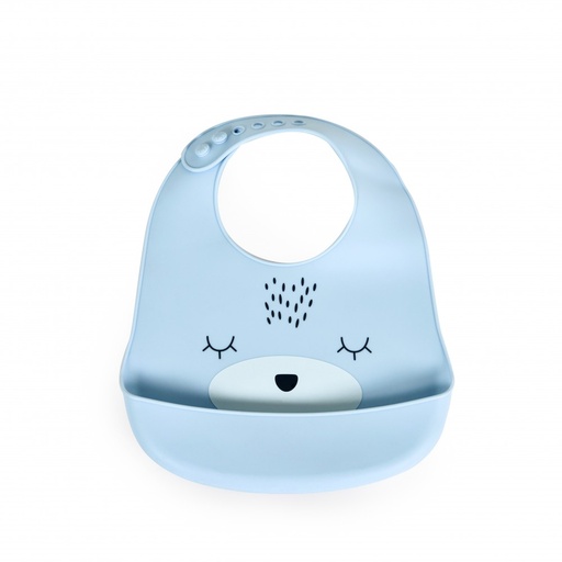 [3800146269609] bavoir silicone oscar bleu