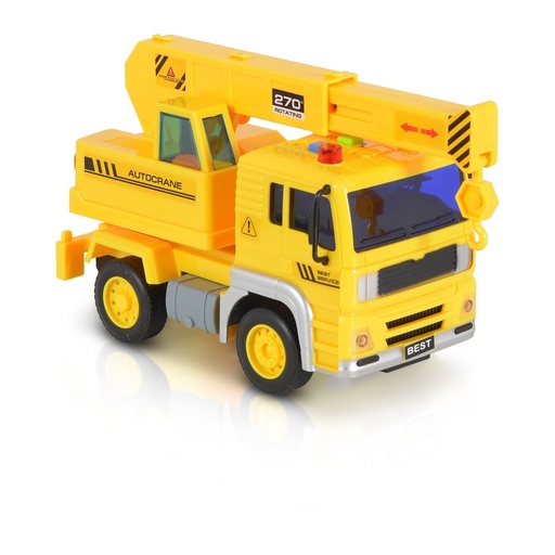 [3800146223717] camion grue jaune wy511d