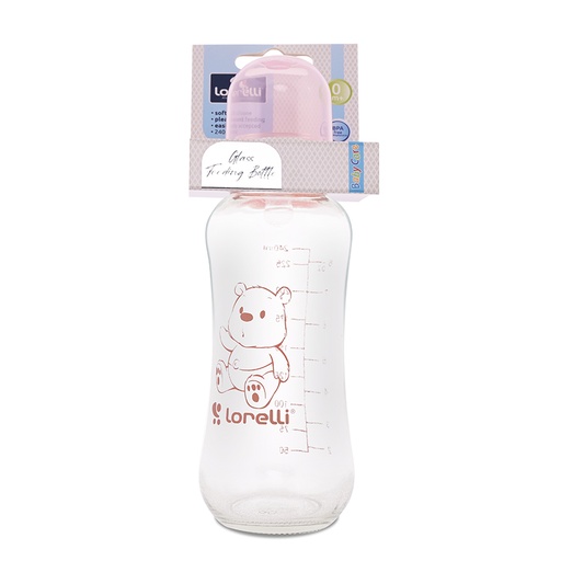 [10200620003] biberon verre 240ml rose