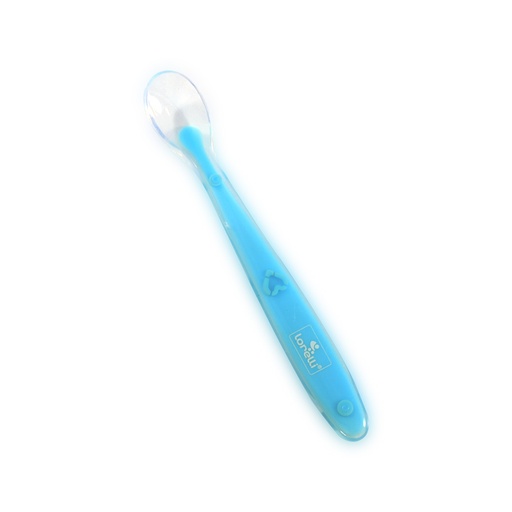[10230450001] cuillère silicone bleue