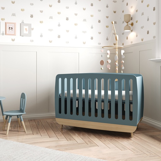 [285408] lit bébé 60/120 cm Firmiana bleu