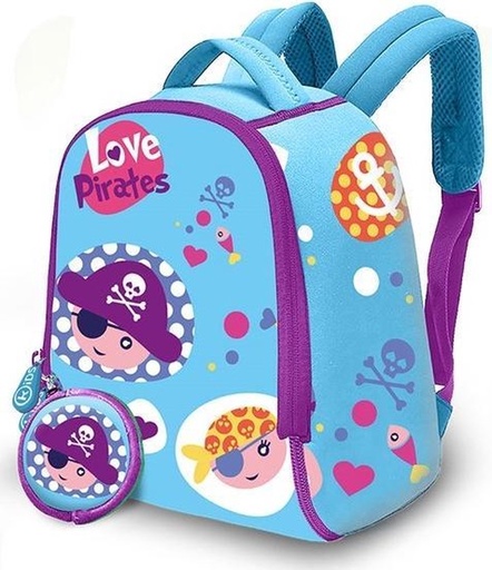 [KL10743] sac a dos 25cm pirate bleu