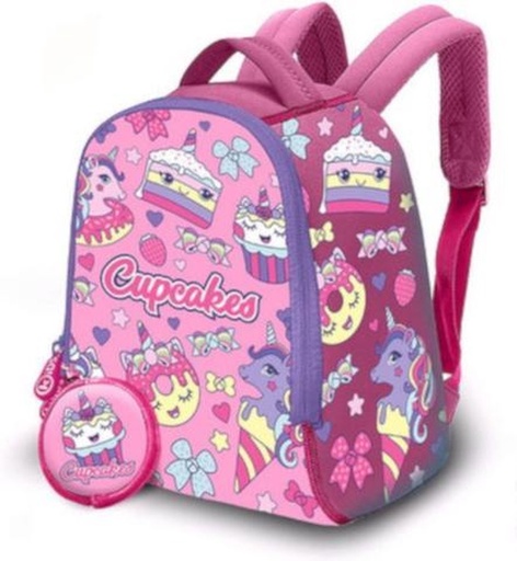 [KL10705] sac a dos 25cm rose cupcakes