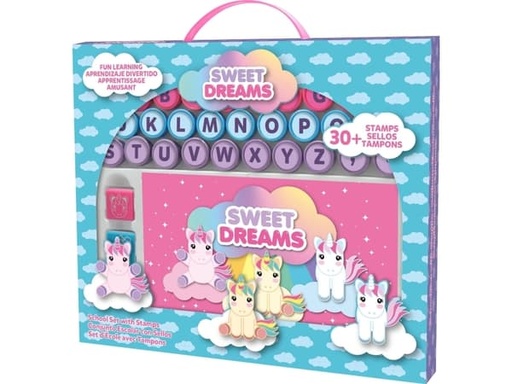 [KL11223] tampon alphabet unicorn