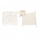Coffret couverture avec doudou beige