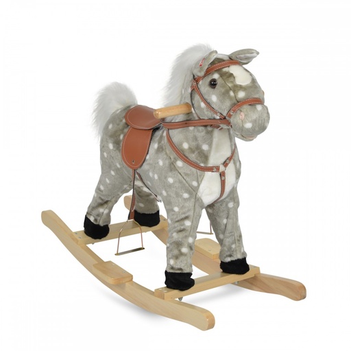 [3800146230623] Cheval à bascule gris